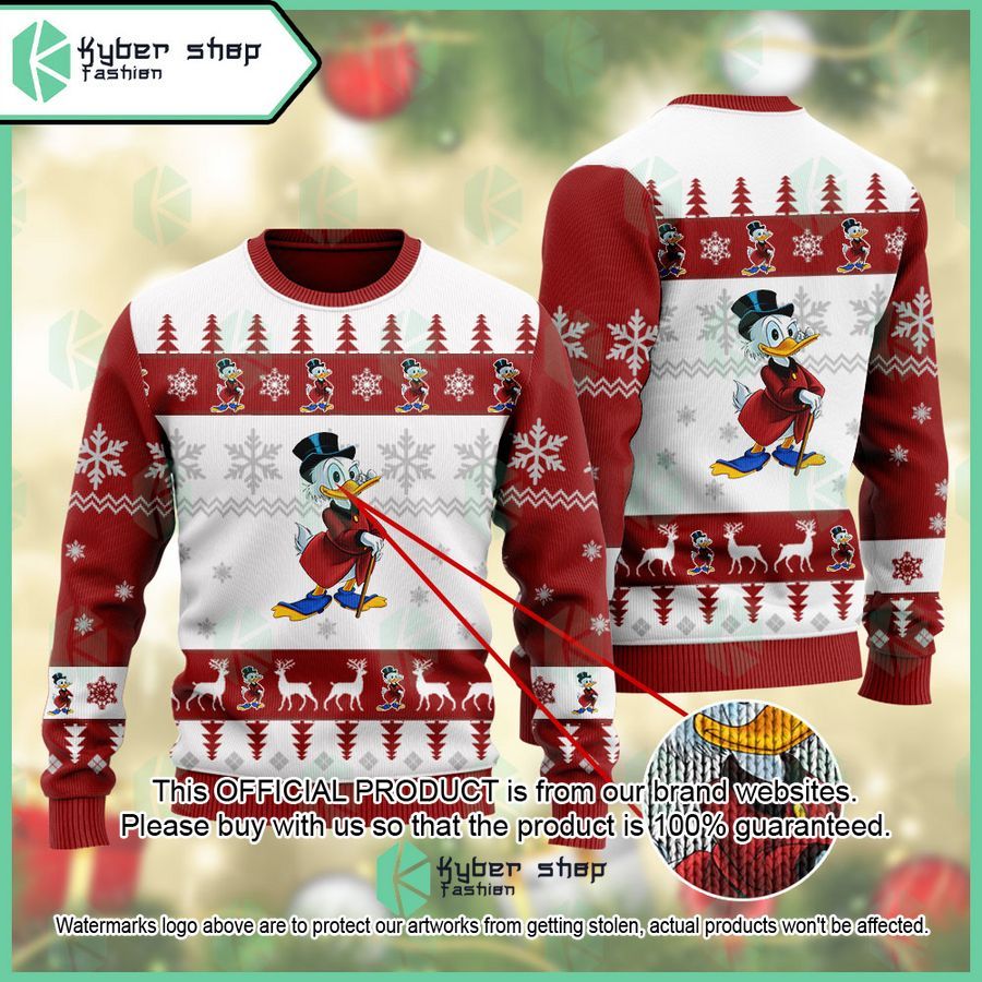 Scrooge McDuck Disney's Mickey Mouse Christmas Sweater