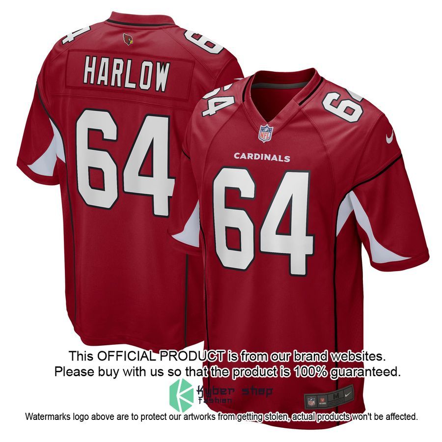 Sean Harlow Arizona Cardinals Cardinal Football Jersey