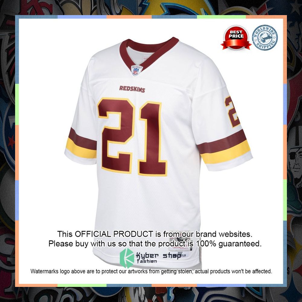 Sean Taylor Washington Football Team Mitchell & Ness Legacy Replica White Football Jersey 6 Sean Taylor Washington Football Team Mitchell & Ness Legacy Replica White Football Jersey word3