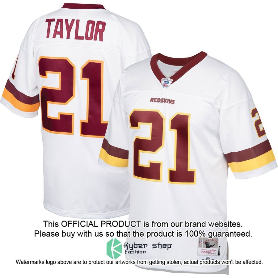 Sean Taylor Washington Football Team Mitchell & Ness Legacy Replica White Football Jersey 4 Sean Taylor Washington Football Team Mitchell & Ness Legacy Replica White Football Jersey word3