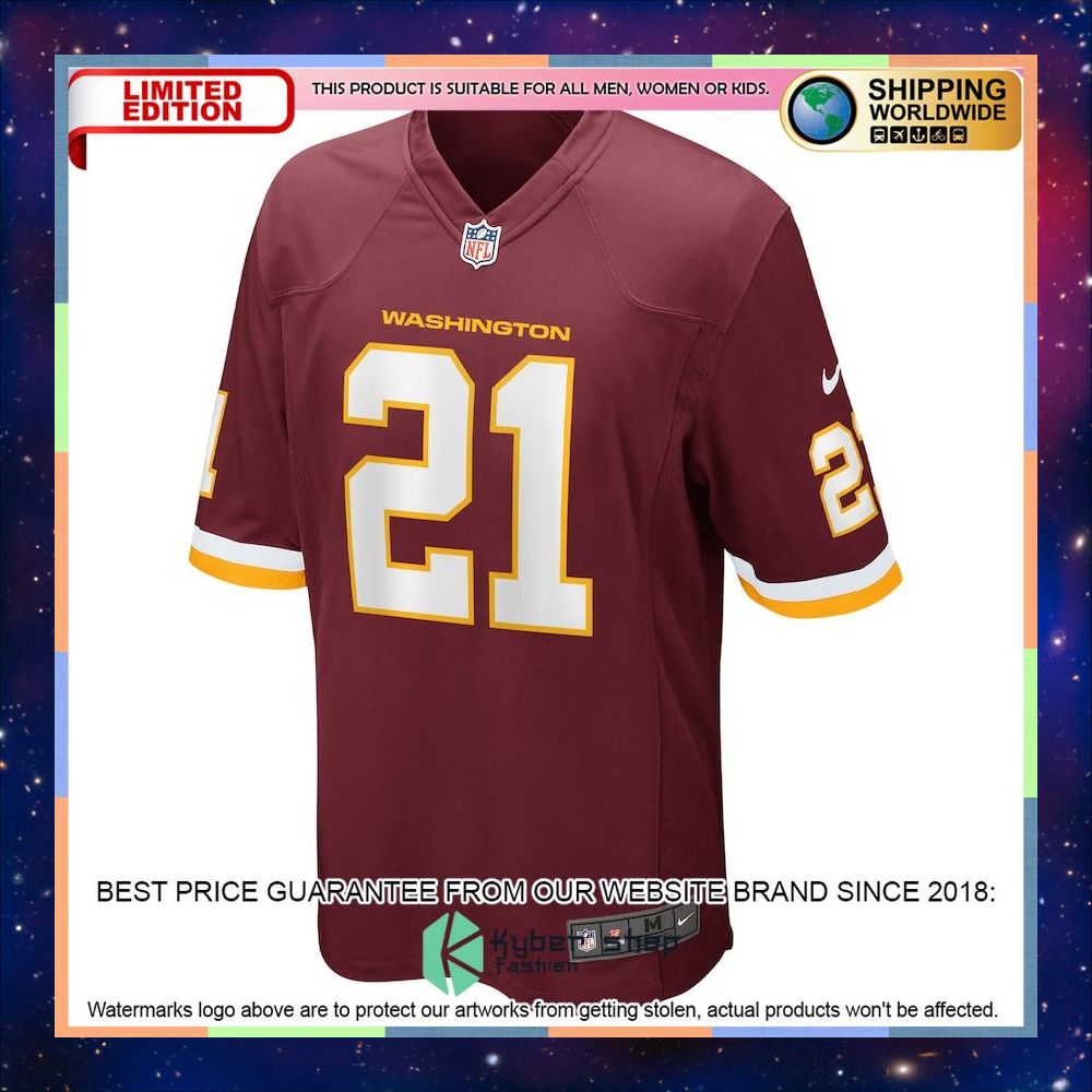 Sean Taylor Washington Football Team Retired Player Team Burgundy Football Jersey 5 Sean Taylor Washington Football Team Retired Player Team Burgundy Football Jersey word1