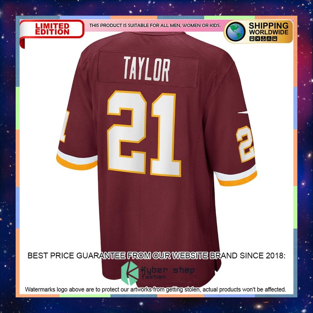 Sean Taylor Washington Football Team Retired Player Team Burgundy Football Jersey 6 Sean Taylor Washington Football Team Retired Player Team Burgundy Football Jersey word1
