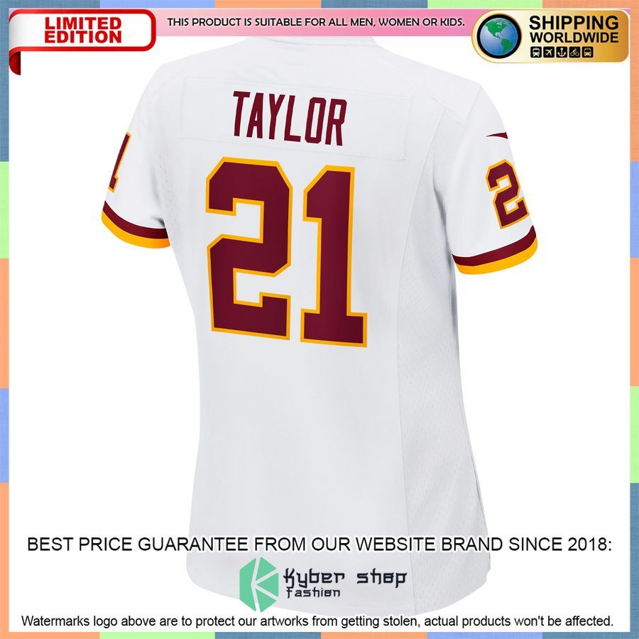 Sean Taylor Washington Football Team Women's Retired White Football Jersey 3 Sean Taylor Washington Football Team Women's Retired White Football Jersey word3