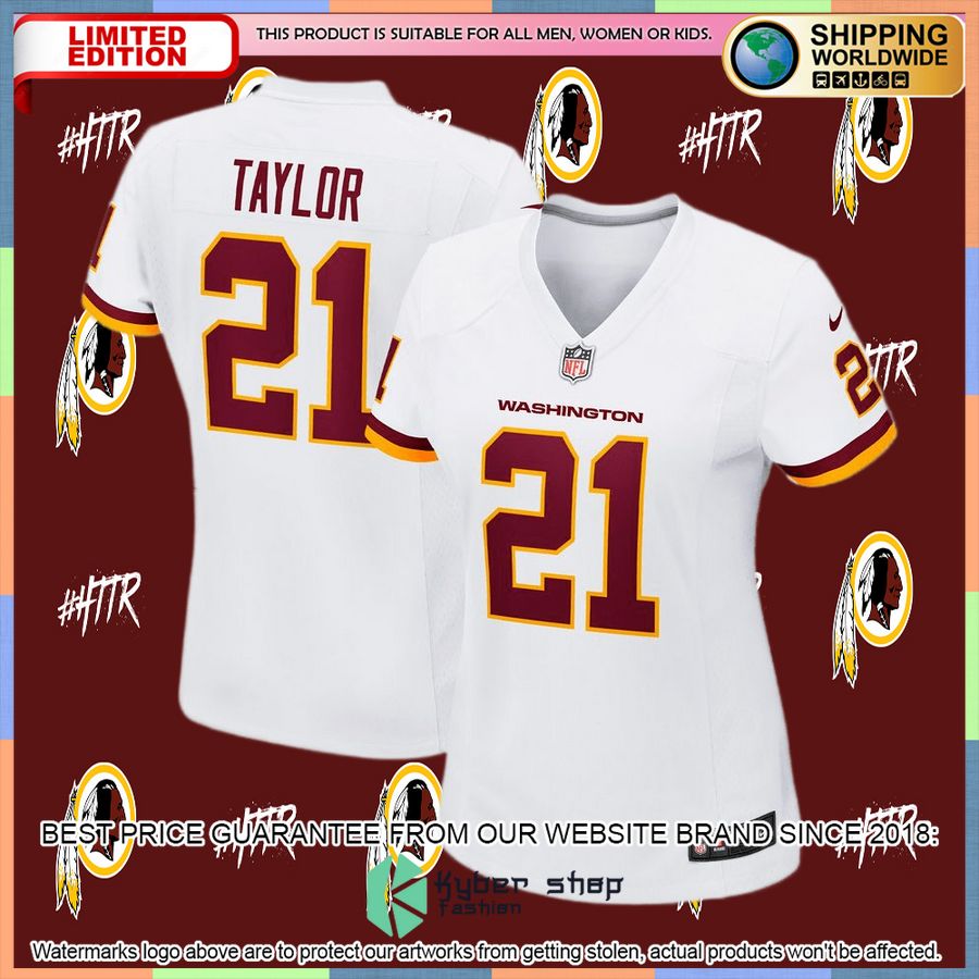Sean Taylor Washington Football Team Women's Retired White Football Jersey 4 Sean Taylor Washington Football Team Women's Retired White Football Jersey word3