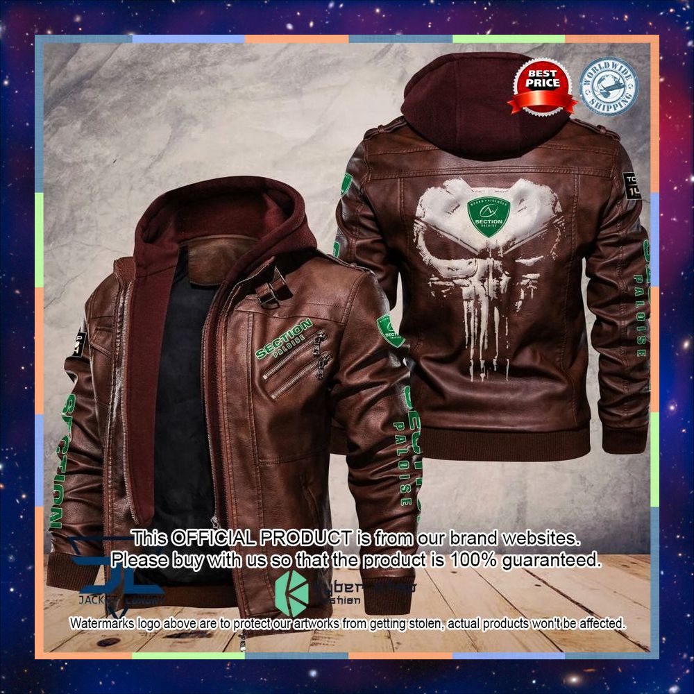 Section Paloise Punisher Skull Leather Jacket 4 Section Paloise Punisher Skull Leather Jacket word1