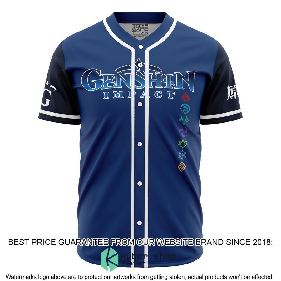 Seven Elements Genshin Baseball Jersey