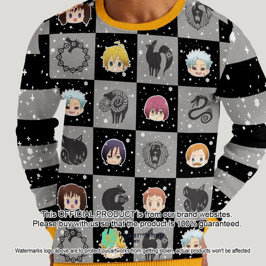 Seven Sins Christmas Ugly Sweater 3 Seven Sins Christmas Ugly Sweater word3