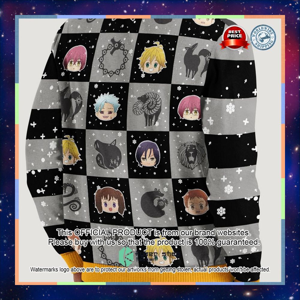 Seven Sins Christmas Ugly Sweater 9 Seven Sins Christmas Ugly Sweater word3