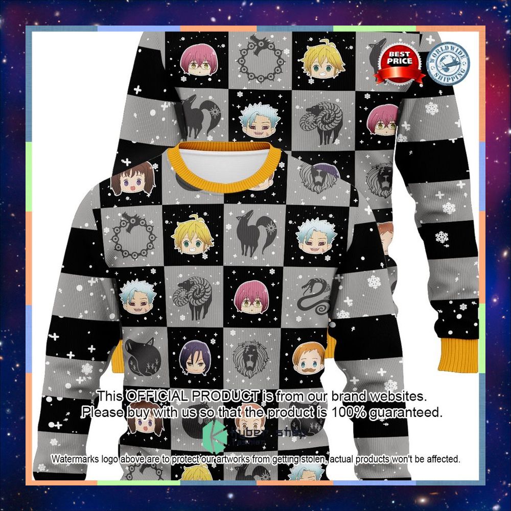 Seven Sins Christmas Ugly Sweater 10 Seven Sins Christmas Ugly Sweater word3