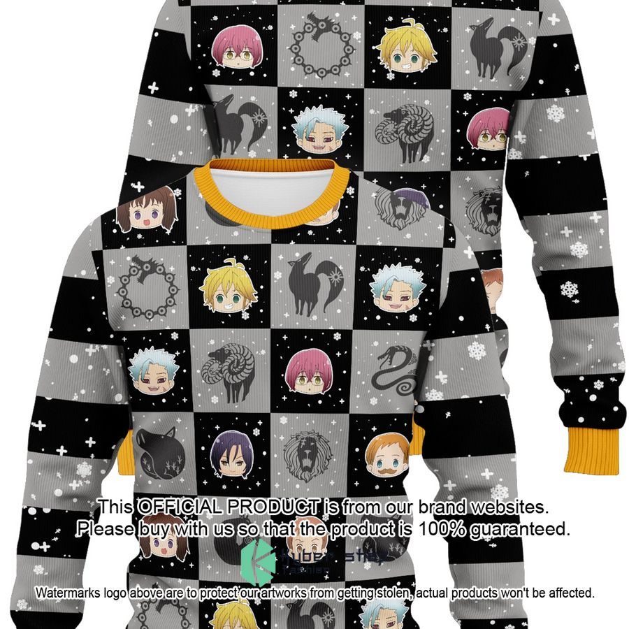 Seven Sins Christmas Ugly Sweater 5 Seven Sins Christmas Ugly Sweater word3