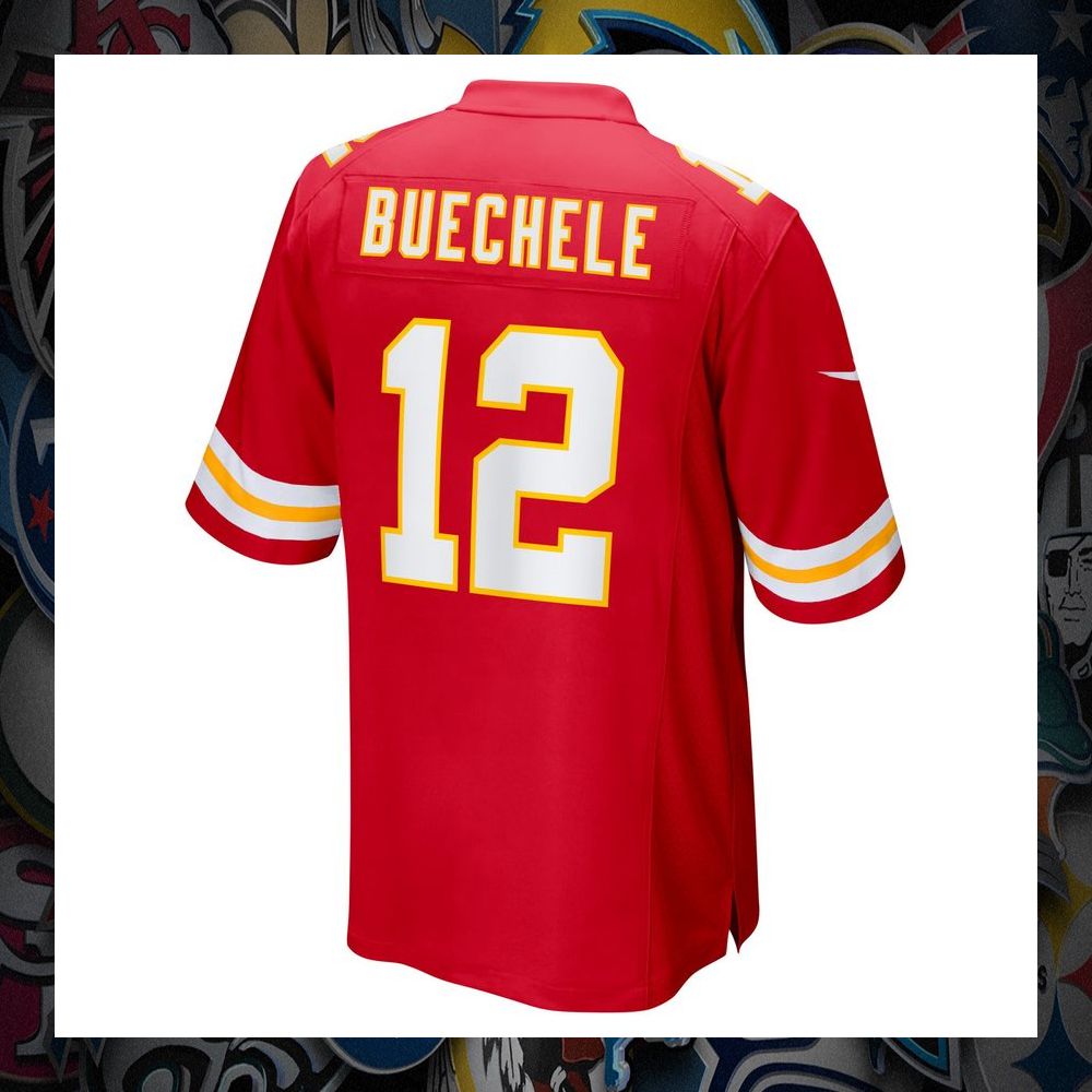 Shane Buechele Kansas City Chiefs Red Football Jersey 7 Shane Buechele Kansas City Chiefs Red Football Jersey word2