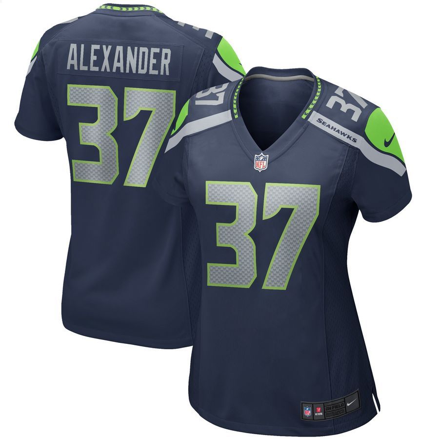 Shaun Alexander Seattle Seahawks Retired College Navy Football Jersey