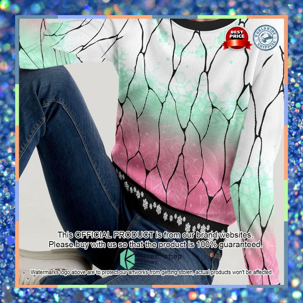 Shinobu Kocho Demon Slayer Christmas Sweater 6 Shinobu Kocho Demon Slayer Christmas Sweater word1