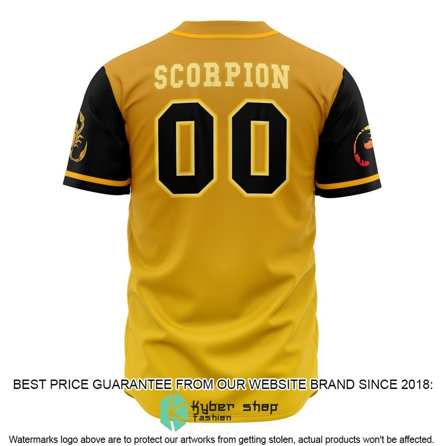 Shirai Ryu Scorpion Mortal Kombat Baseball Jersey 3 Shirai Ryu Scorpion Mortal Kombat Baseball Jersey word3