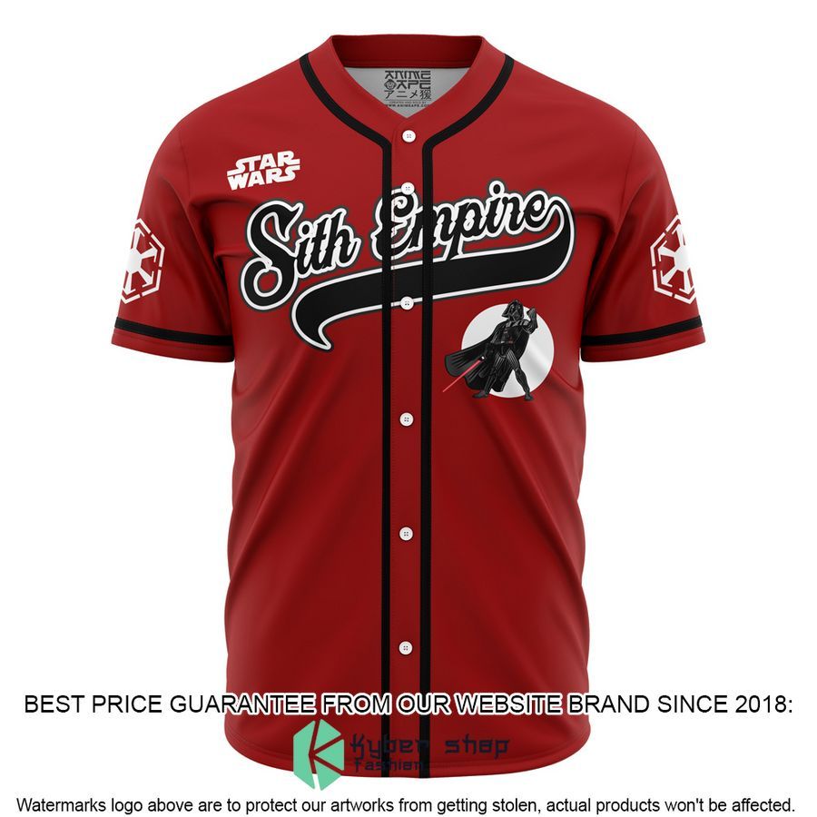 Sith Empire Vader Star Wars Baseball Jersey word1