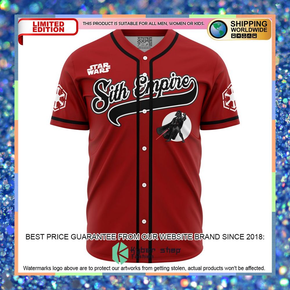 Sith Empire Vader Star Wars Baseball Jersey 5 Sith Empire Vader Star Wars Baseball Jersey word3