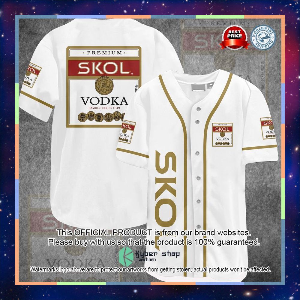 Skol Vodka Baseball Jersey 3 Skol Vodka Baseball Jersey word1