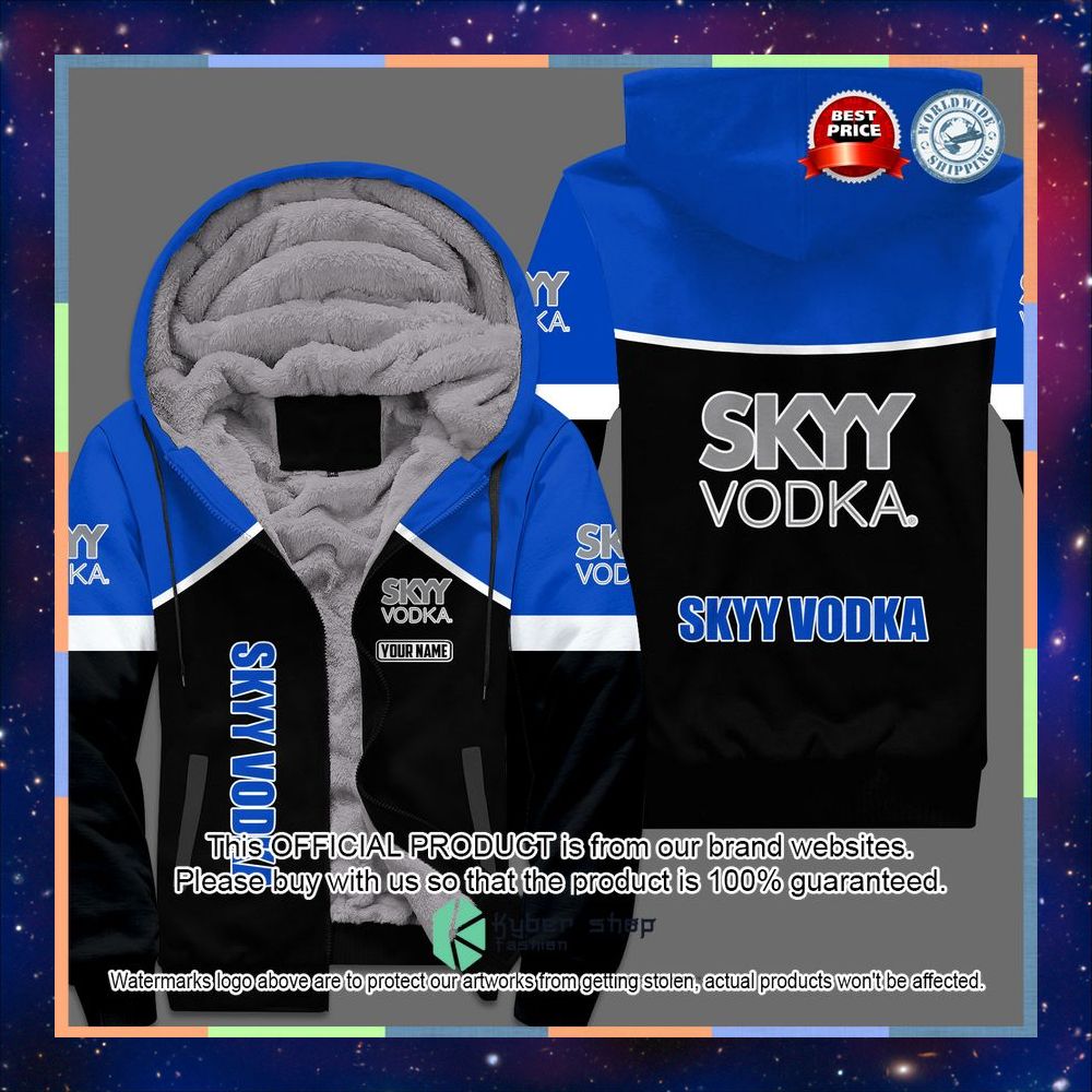 SKYY Vodka Fleece hoodie 3 SKYY Vodka Fleece hoodie word3