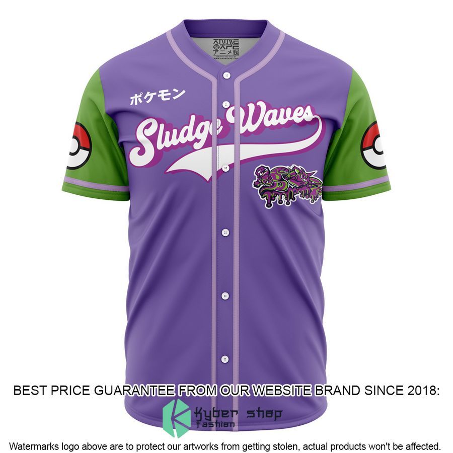 Sludge Waves Pokemon Baseball Jersey