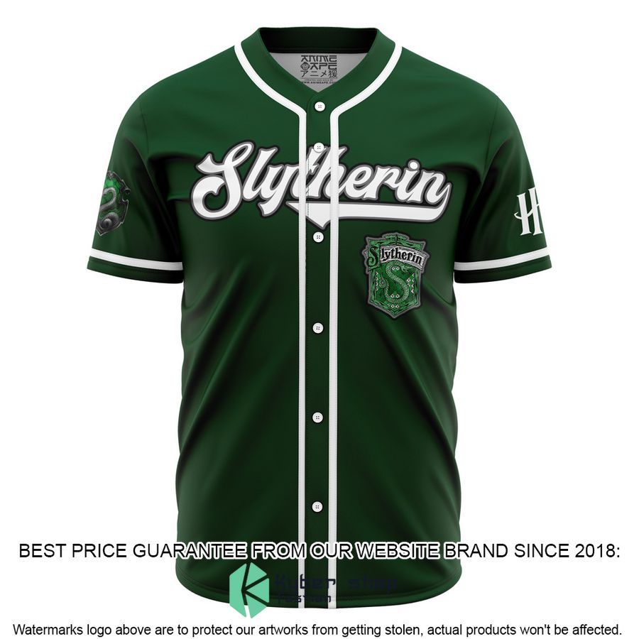 Slytherin House Harry Potter Baseball Jersey word1