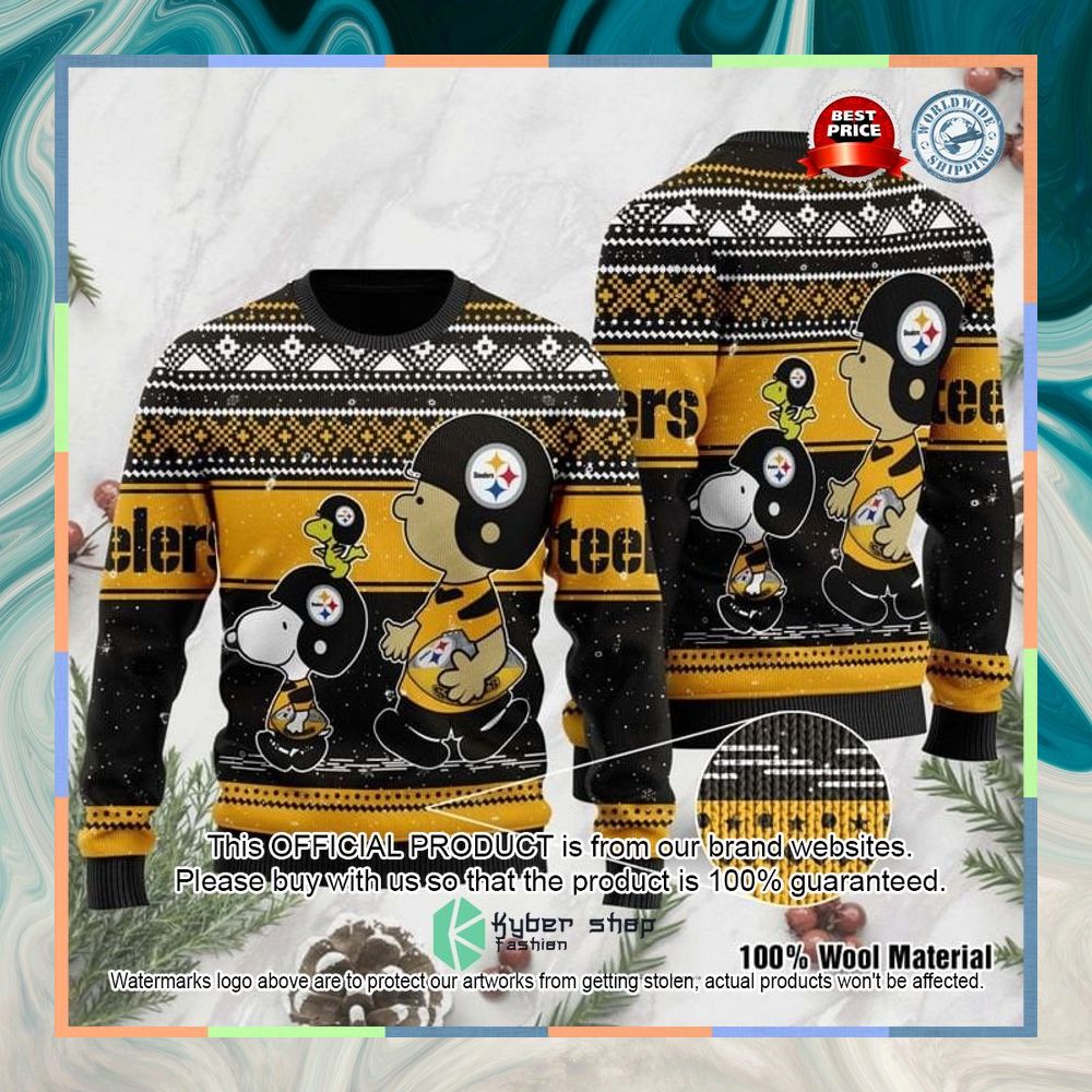 Snoopy and Charlie Brown Pittsburgh Steelers Christmas Sweater 5 Snoopy and Charlie Brown Pittsburgh Steelers Christmas Sweater word3