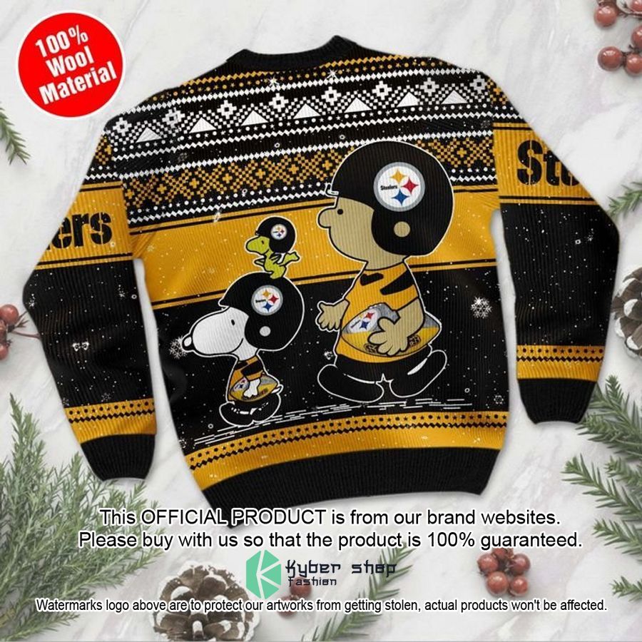 Snoopy and Charlie Brown Pittsburgh Steelers Christmas Sweater 3 Snoopy and Charlie Brown Pittsburgh Steelers Christmas Sweater word3