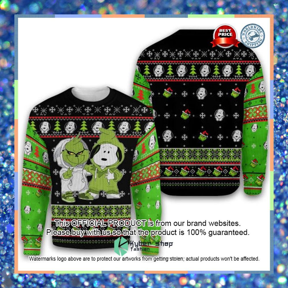 Snoopy Friends Christmas Sweater 3 Snoopy Friends Christmas Sweater word3