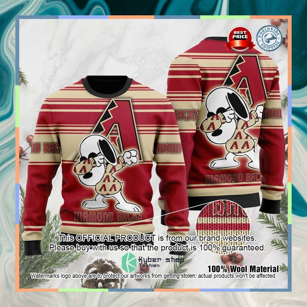 Snoopy Love Arizona Diamondbacks MLB Christmas Sweater 6 Snoopy Love Arizona Diamondbacks MLB Christmas Sweater word3