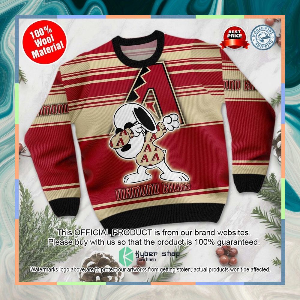 Snoopy Love Arizona Diamondbacks MLB Christmas Sweater 7 Snoopy Love Arizona Diamondbacks MLB Christmas Sweater word3