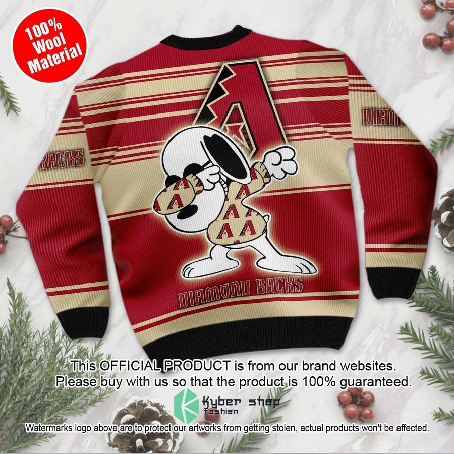 Snoopy Love Arizona Diamondbacks MLB Christmas Sweater 3 Snoopy Love Arizona Diamondbacks MLB Christmas Sweater word3