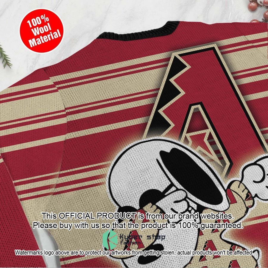 Snoopy Love Arizona Diamondbacks MLB Christmas Sweater 5 Snoopy Love Arizona Diamondbacks MLB Christmas Sweater word3