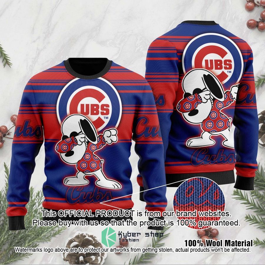 Snoopy Love Chicago Cubs MLB Christmas Sweater