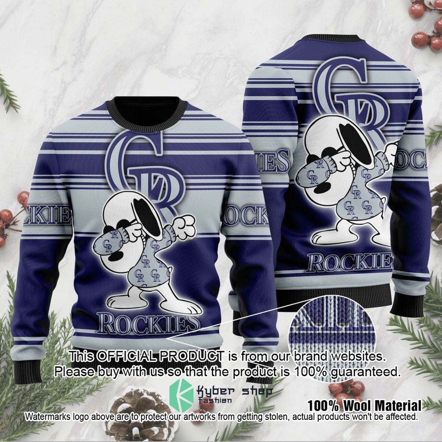 Snoopy Love Colorado Rockies MLB Christmas Sweater