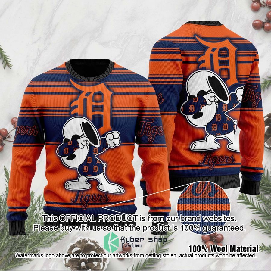 Snoopy Love Detroit Tigers MLB Christmas Sweater