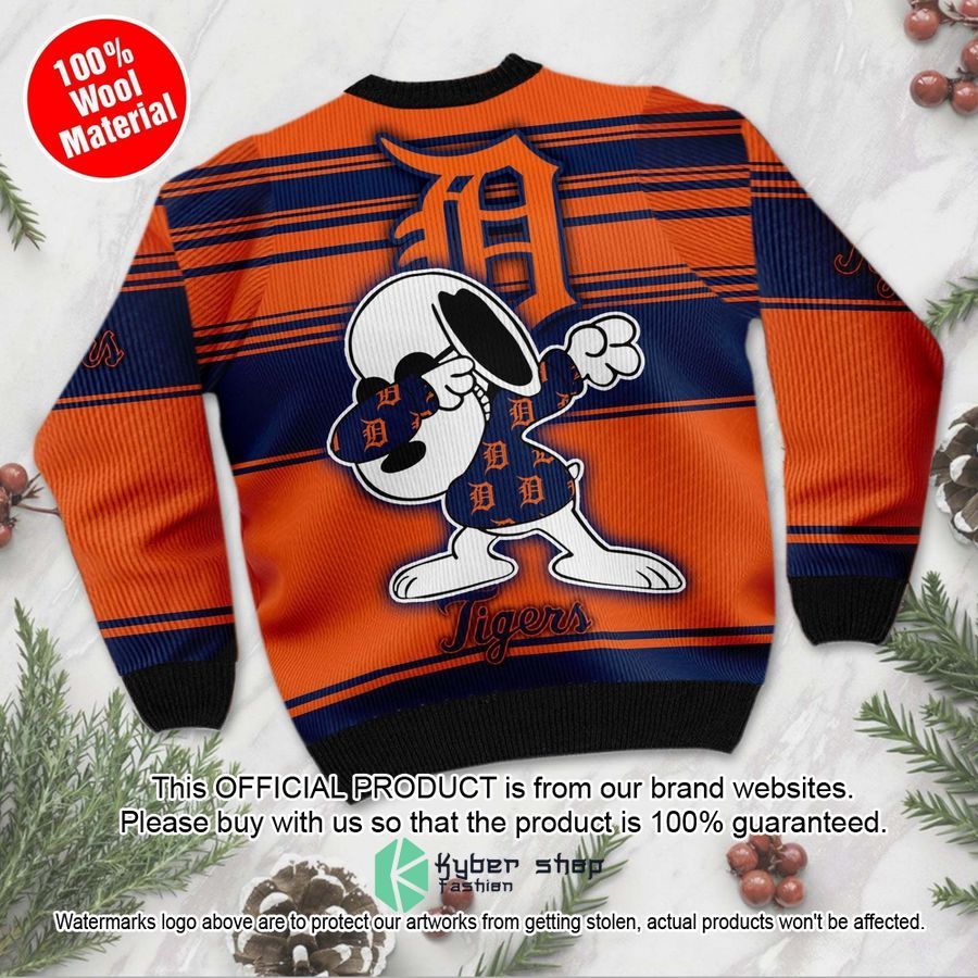 Snoopy Love Detroit Tigers MLB Christmas Sweater 3 Snoopy Love Detroit Tigers MLB Christmas Sweater word2