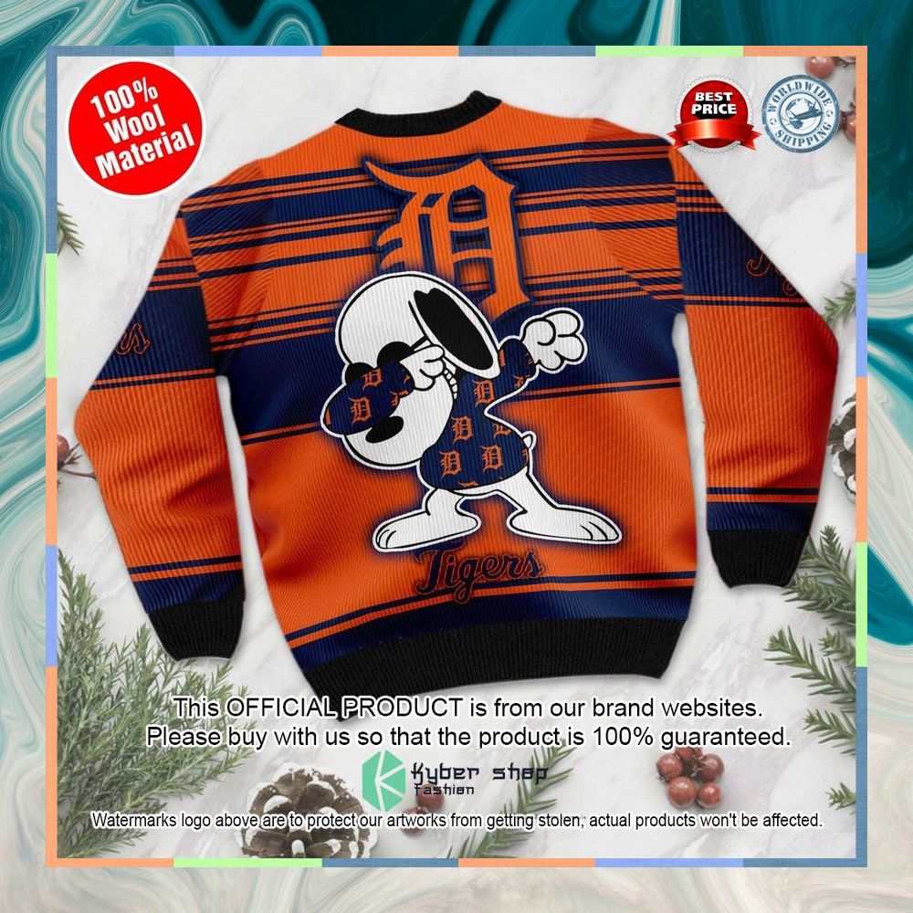 Snoopy Love Detroit Tigers MLB Christmas Sweater 8 Snoopy Love Detroit Tigers MLB Christmas Sweater word2