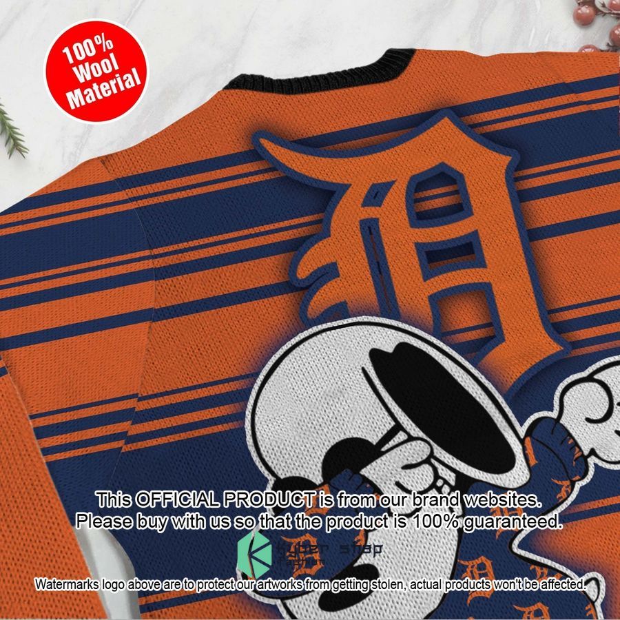 Snoopy Love Detroit Tigers MLB Christmas Sweater 5 Snoopy Love Detroit Tigers MLB Christmas Sweater word2