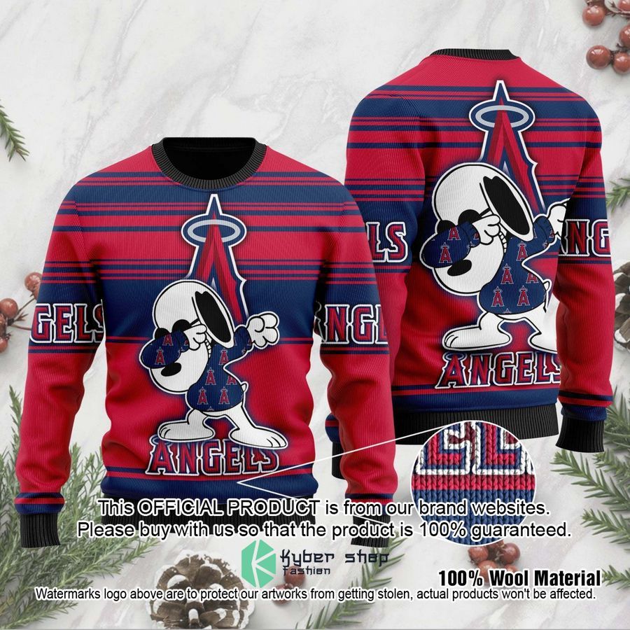 Snoopy Love Los Angeles Angels MLB Christmas Sweater