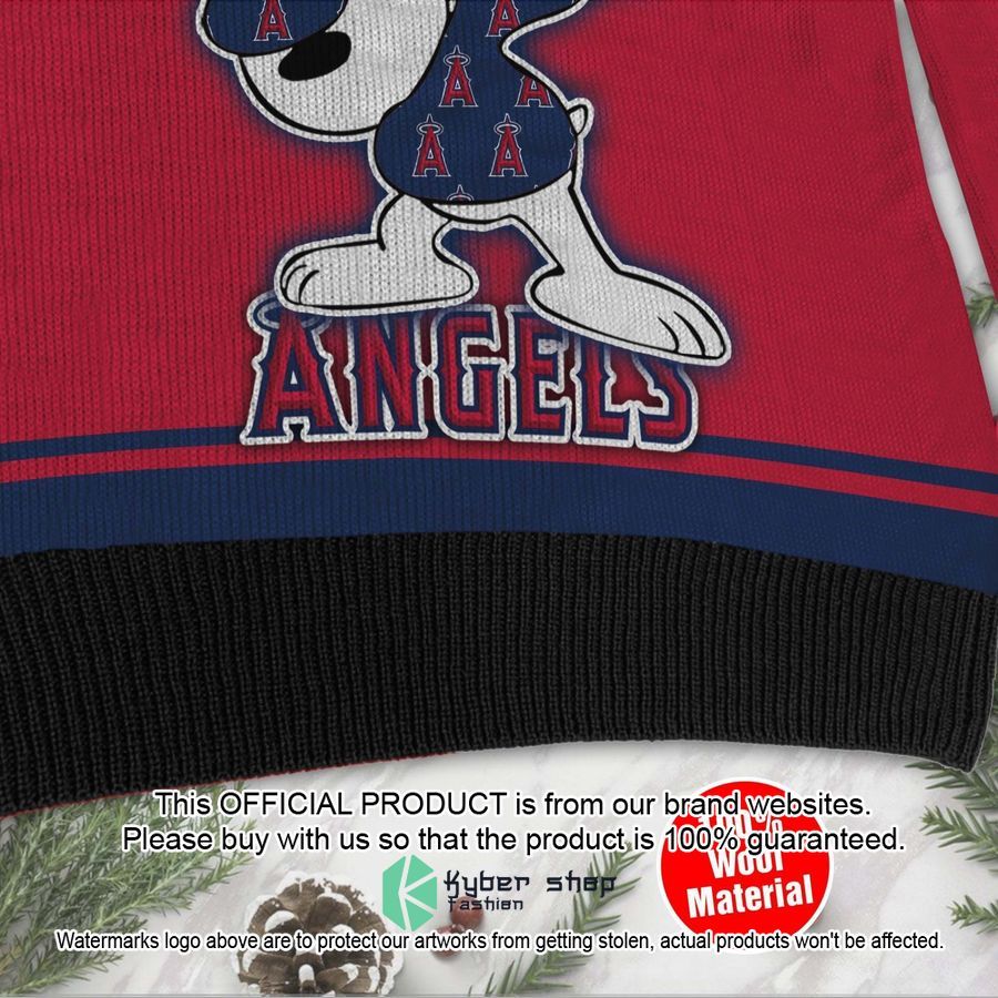 Snoopy Love Los Angeles Angels MLB Christmas Sweater 4 Snoopy Love Los Angeles Angels MLB Christmas Sweater word2