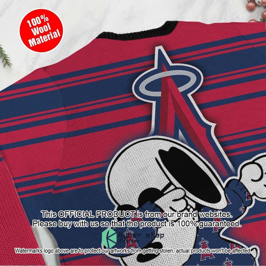 Snoopy Love Los Angeles Angels MLB Christmas Sweater 5 Snoopy Love Los Angeles Angels MLB Christmas Sweater word2
