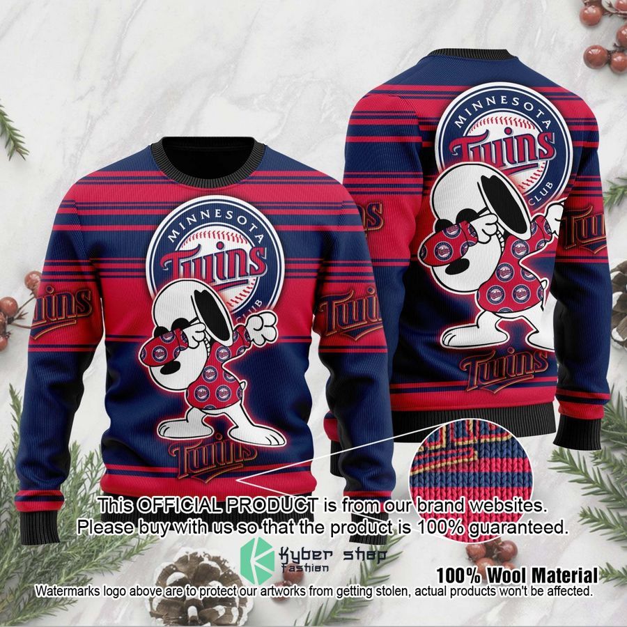 Snoopy Love Minnesota Twins MLB Christmas Sweater