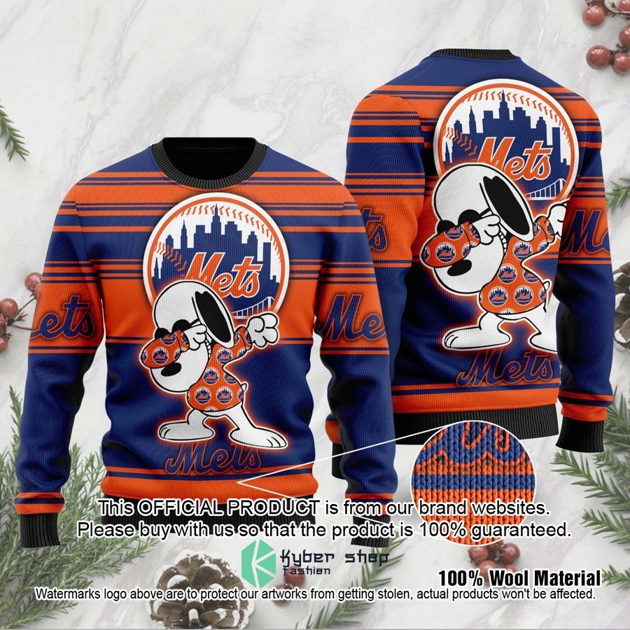 Snoopy Love New York Mets MLB Christmas Sweater