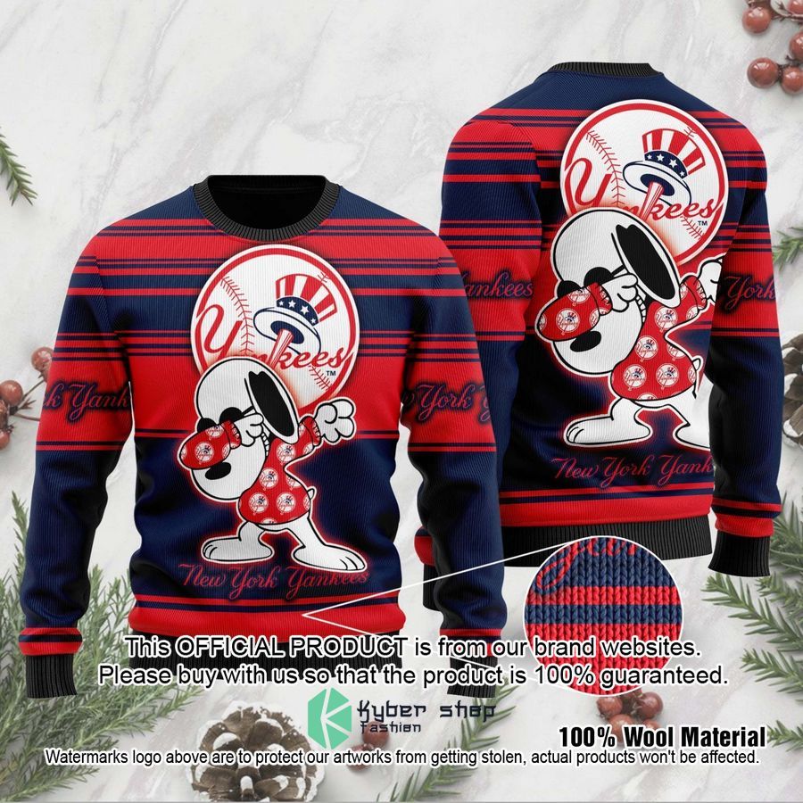 Snoopy Love New York Yankees MLB Christmas Sweater