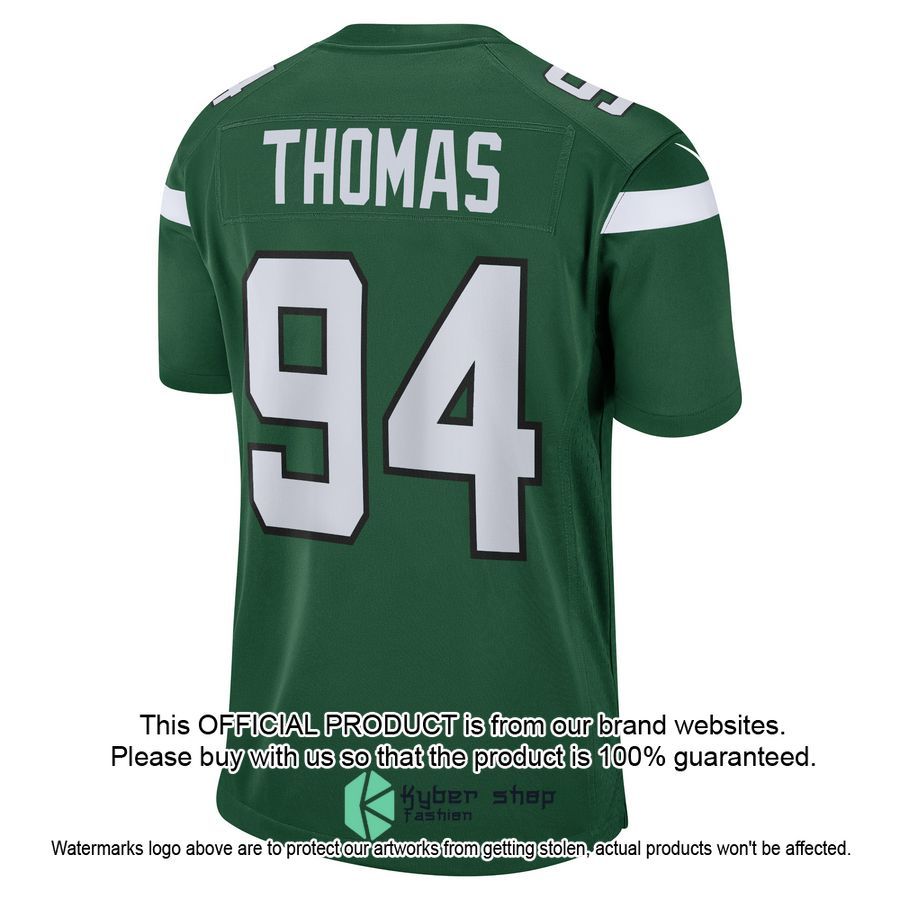 Solomon Thomas New York Jets Gotham Green Football Jersey 3 Solomon Thomas New York Jets Gotham Green Football Jersey word1