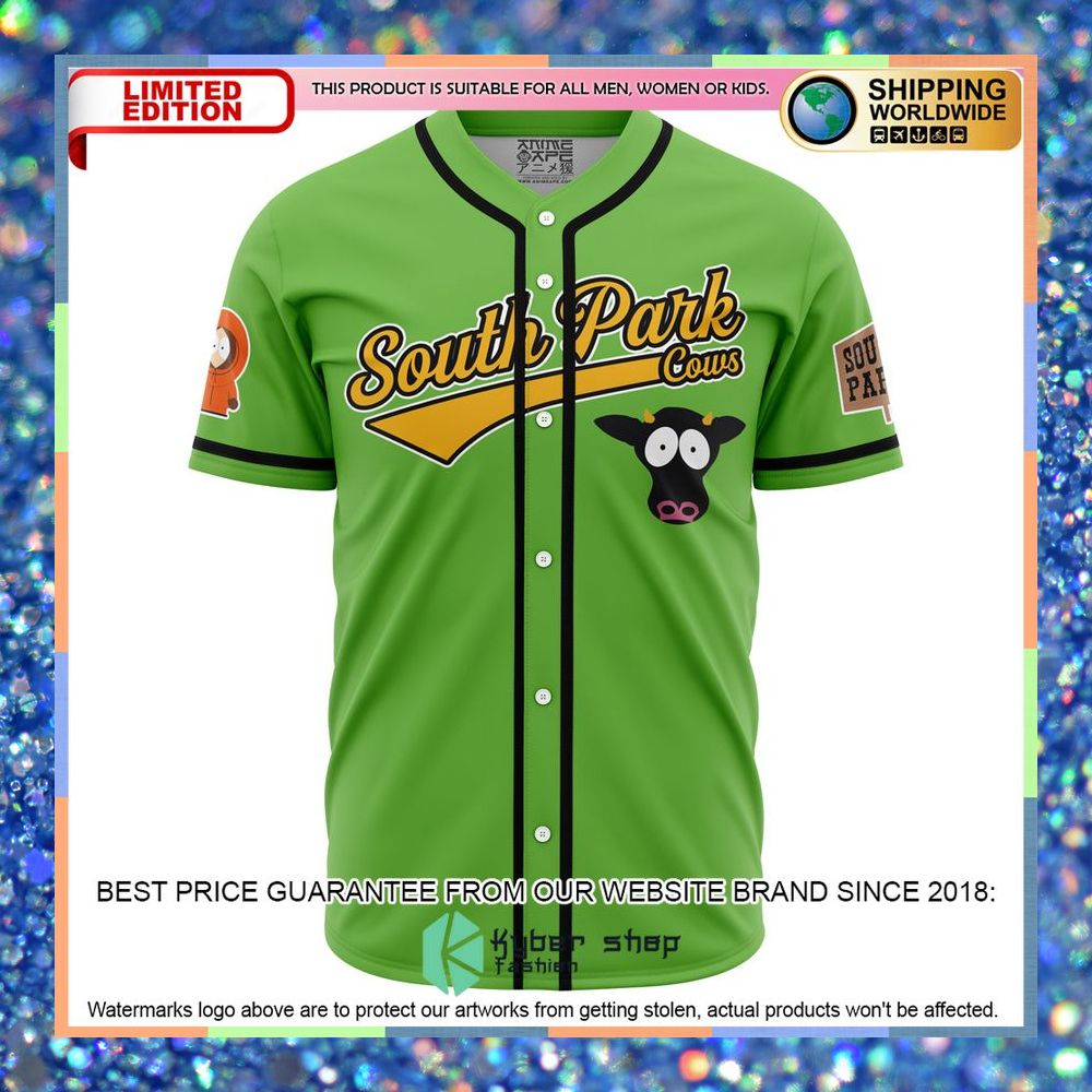 South Park Cows Mccormick South Park Baseball Jersey 5 South Park Cows Mccormick South Park Baseball Jersey word2