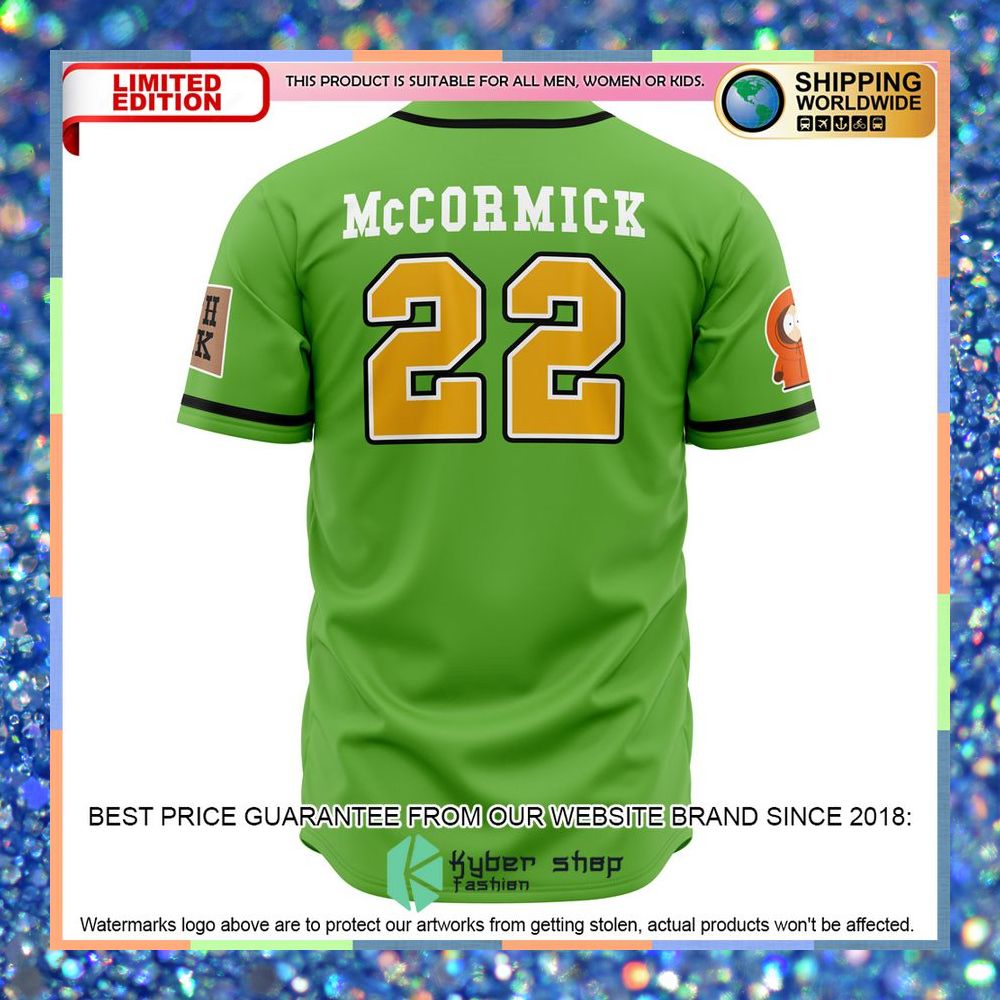 South Park Cows Mccormick South Park Baseball Jersey 6 South Park Cows Mccormick South Park Baseball Jersey word2
