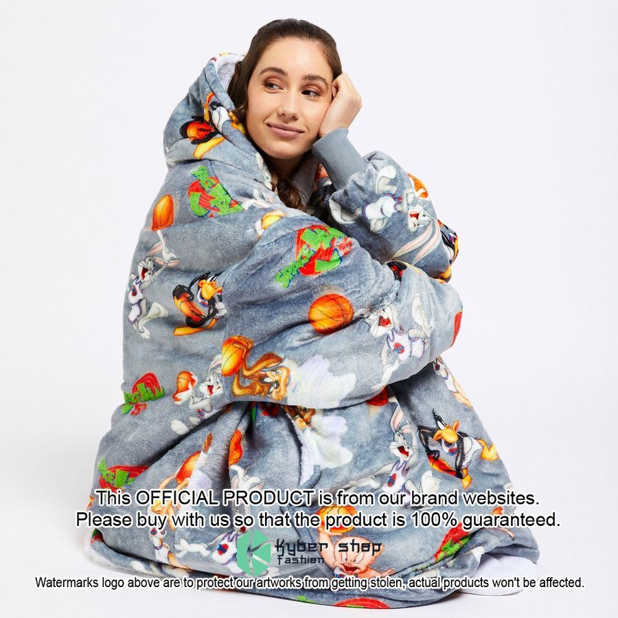 Space Jam Galaxy Grey Oodie Blanket Hoodie