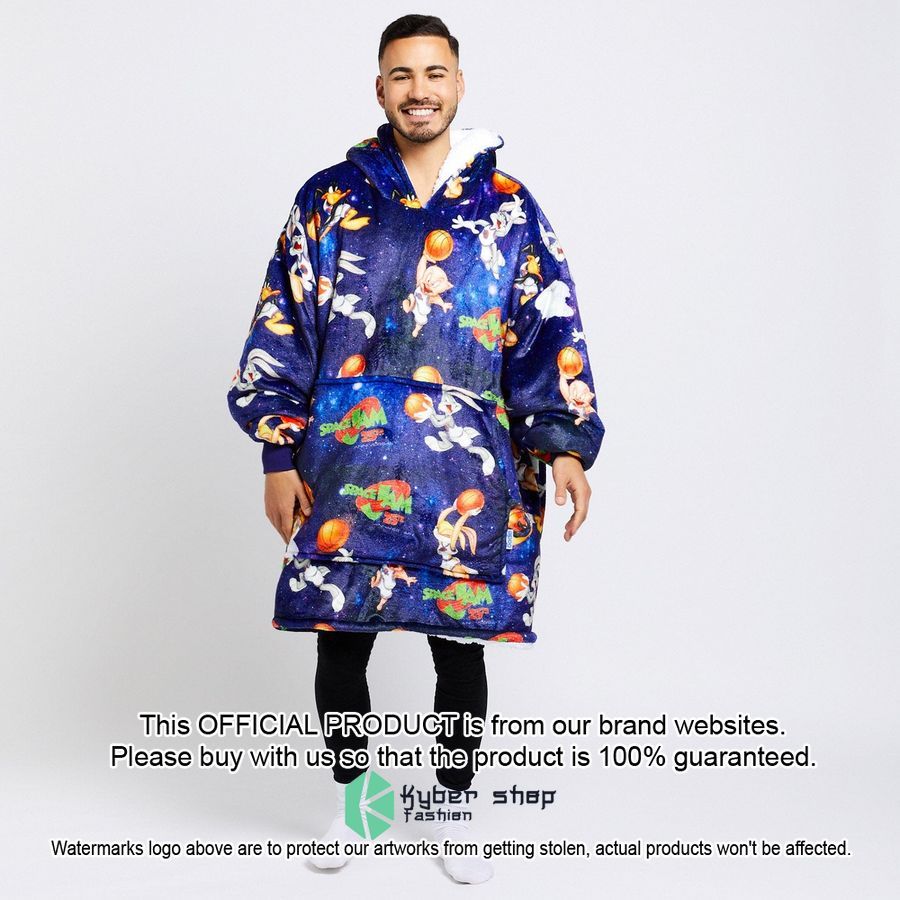 Space Jam Galaxy Purple Oodie Blanket Hoodie