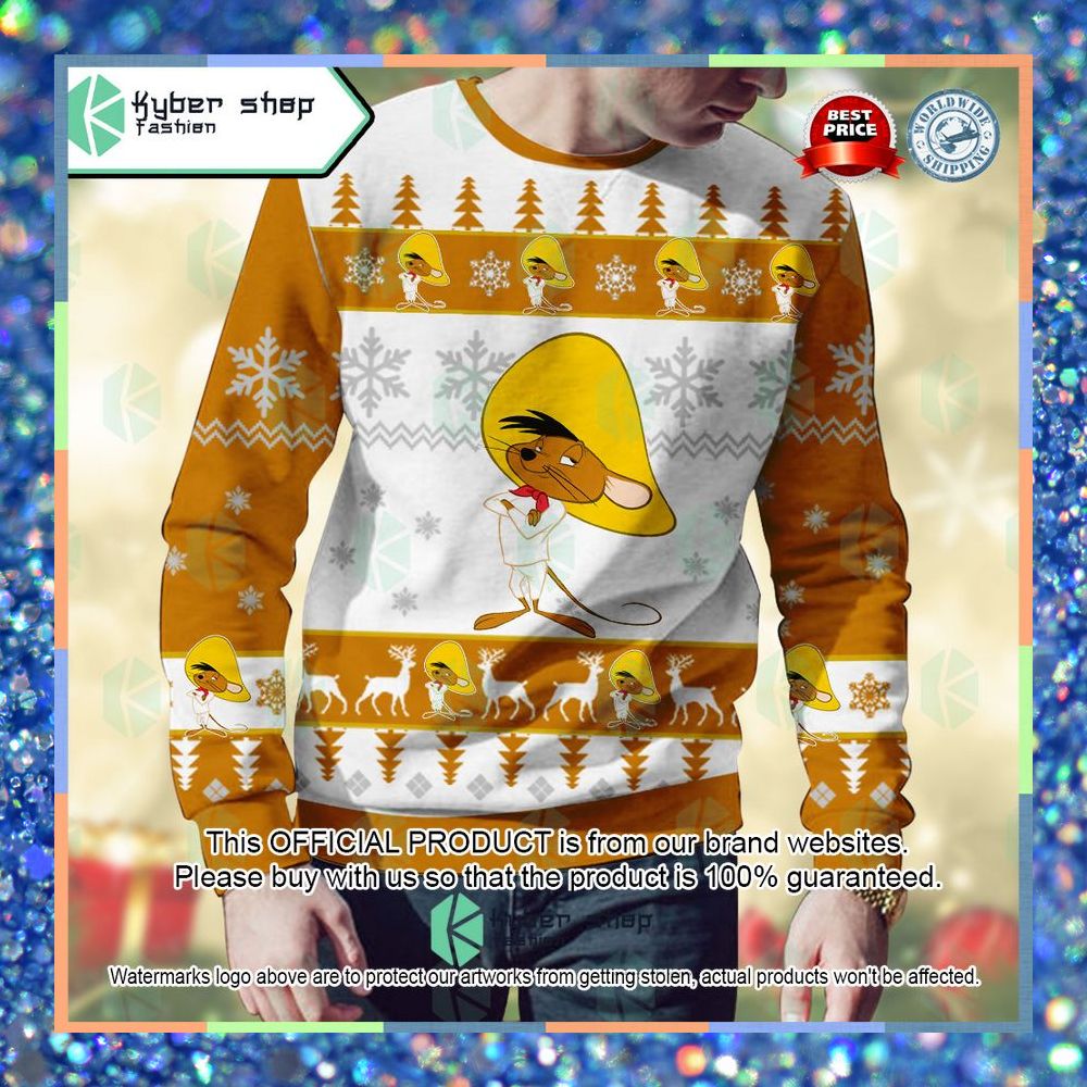 Speedy Gonzales Looney Tunes Christmas Sweater 7 Speedy Gonzales Looney Tunes Christmas Sweater word3