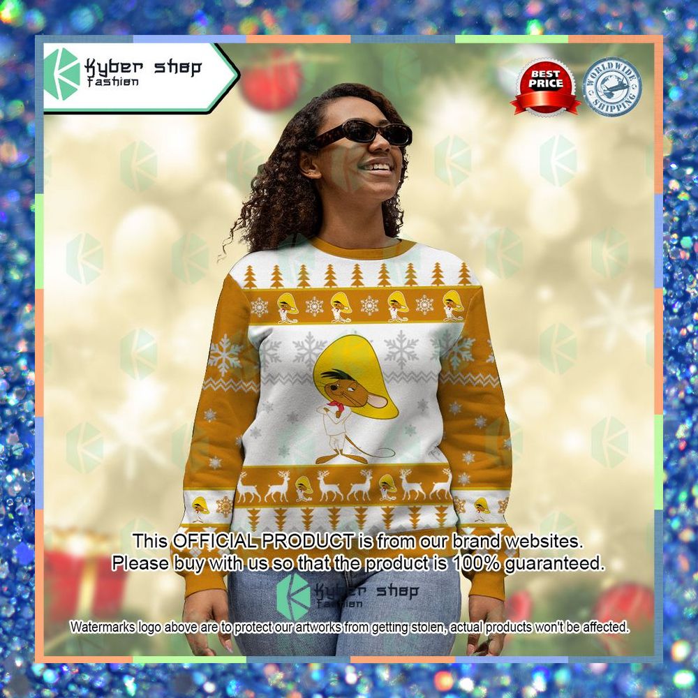 Speedy Gonzales Looney Tunes Christmas Sweater 9 Speedy Gonzales Looney Tunes Christmas Sweater word3